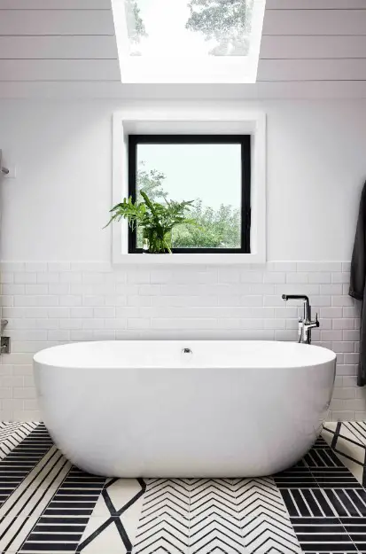 install a skylight for bathroom above bathtub