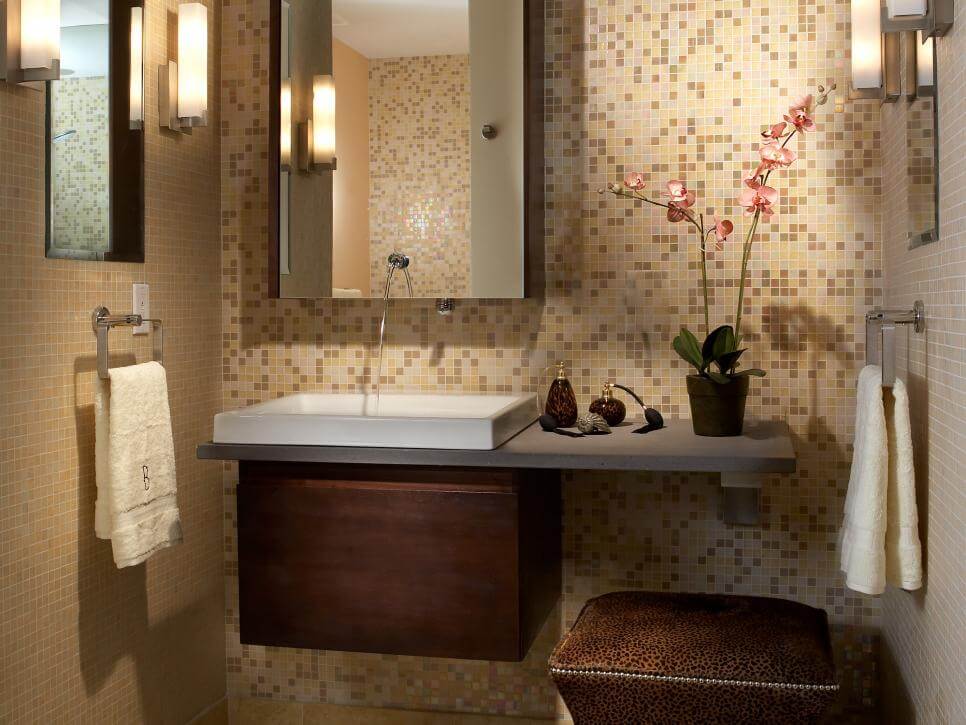 new modern look bathroom