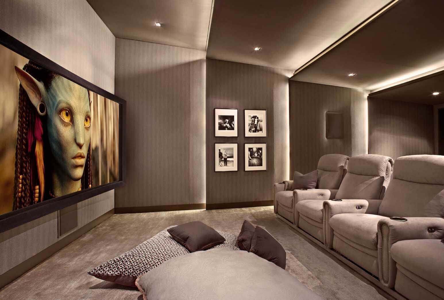 3. Bedroom Basement Home Theater Design Ideas Awesome Picture Theatre 