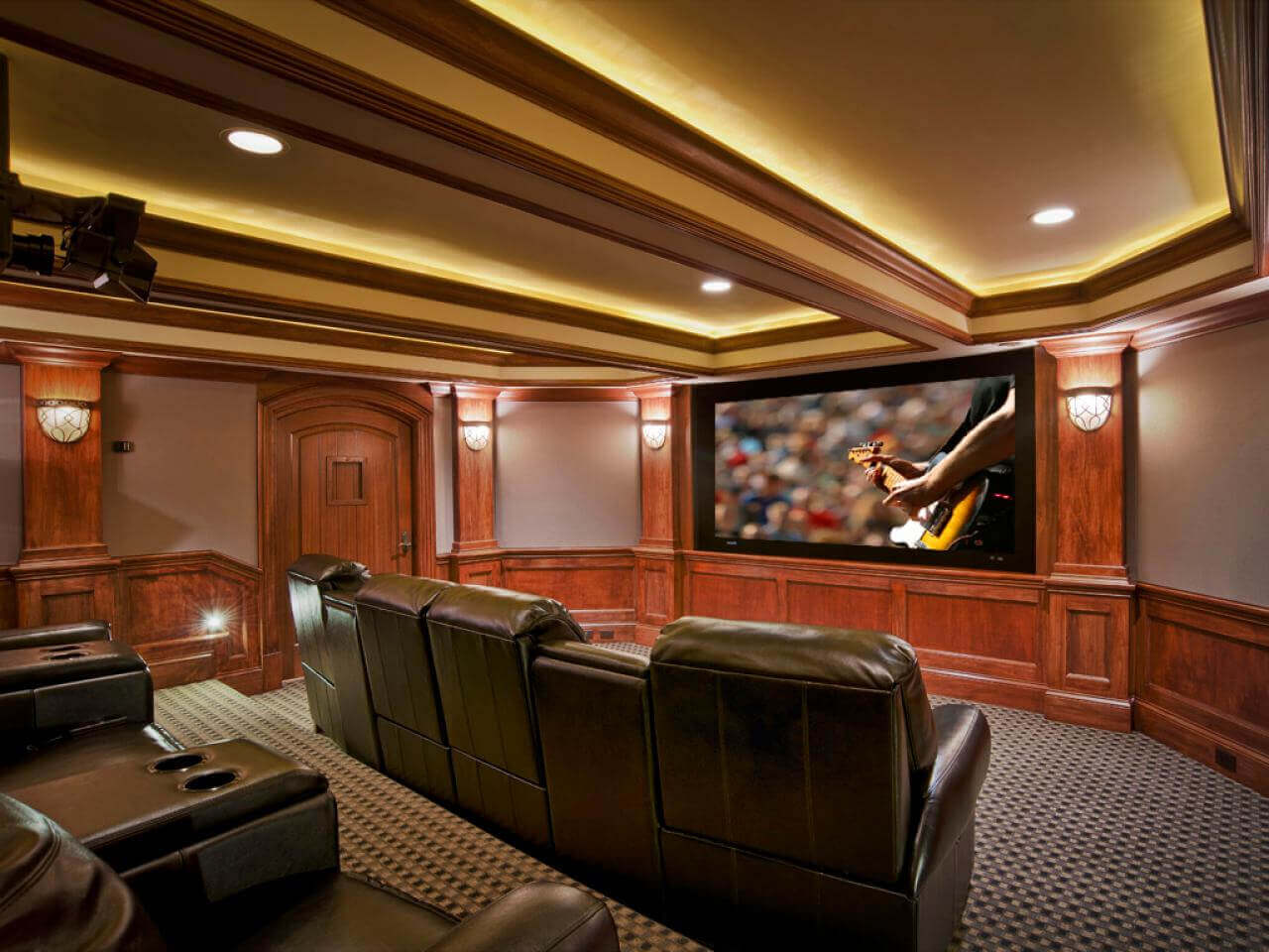 basement home theater seating ideas