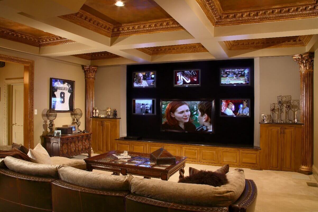 living room theater armoir