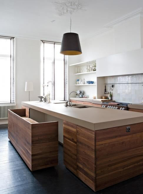 Awe-inspiring granite top kitchen island with seating #kitchen #kitchenisland #kitchendesign #kitchenideas