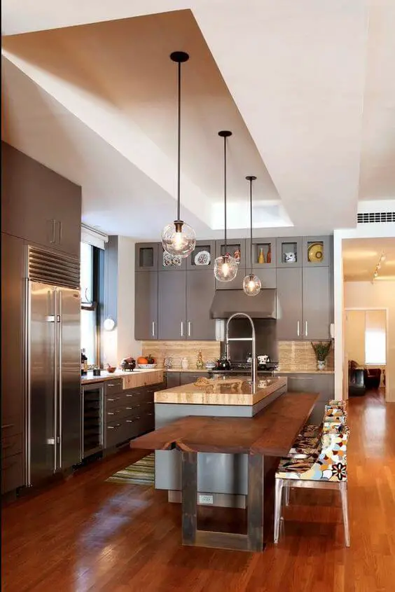 Astounding large kitchen island designs #kitchen #kitchenisland #kitchendesign #kitchenideas