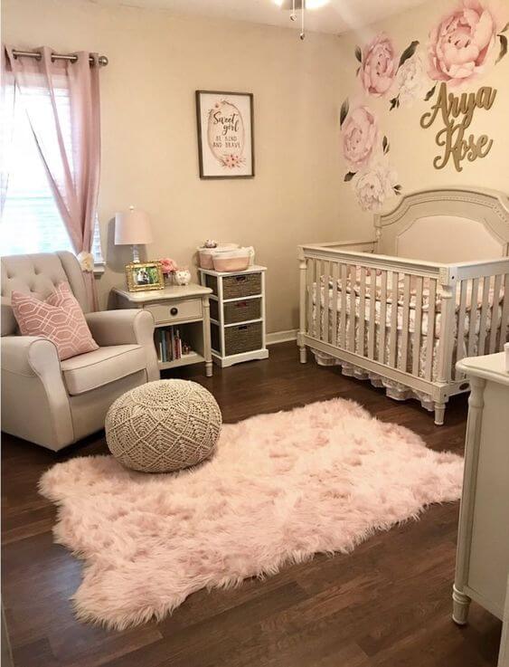 simple baby girl nursery ideas