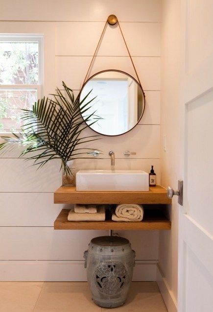 Sensational bathroom mirror and shelf ideas #bathroom #mirror #vanity #bathroomdesign #bathroomremodel #bathroomideas