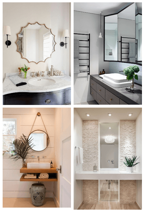 Unique and Inspiring bathroom mirror ideas to reflect your style #bathroom #mirror #vanity #bathroomdesign #bathroomremodel #bathroomideas