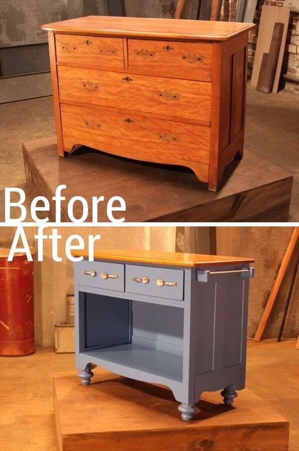 19. Refurbished Kitchen Island 