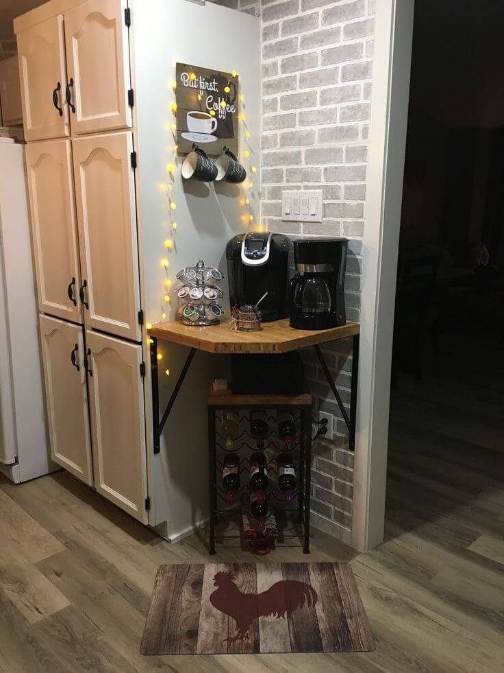 corner coffee bar ideas