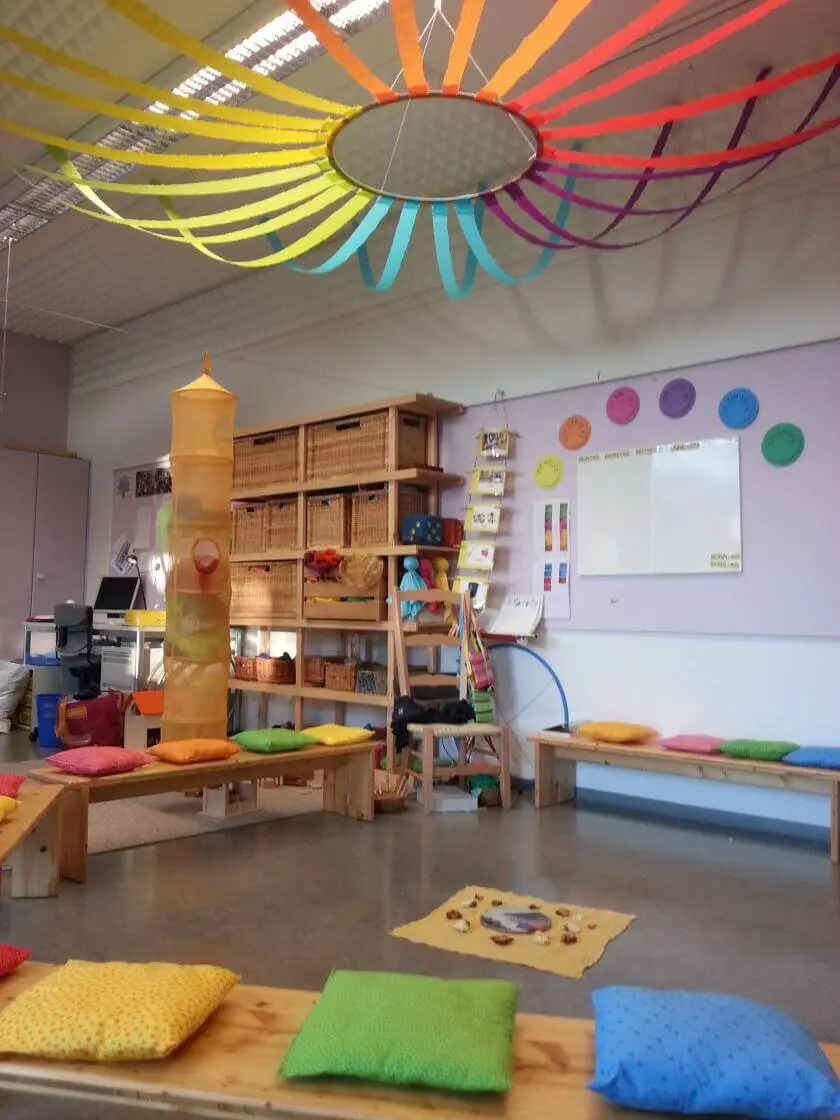 classroom decor ideas for preschool ceiling