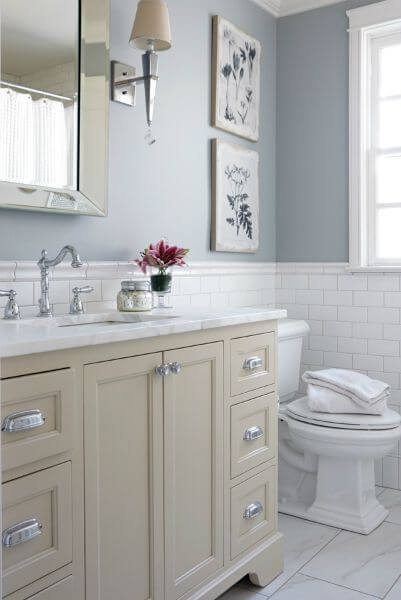 Cream and White Bathroom Color Ideas