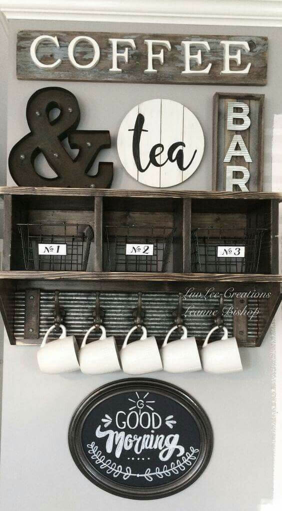 coffee bar storage ideas