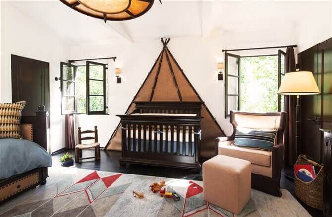 Unique baby boy nursery ideas blue and brown