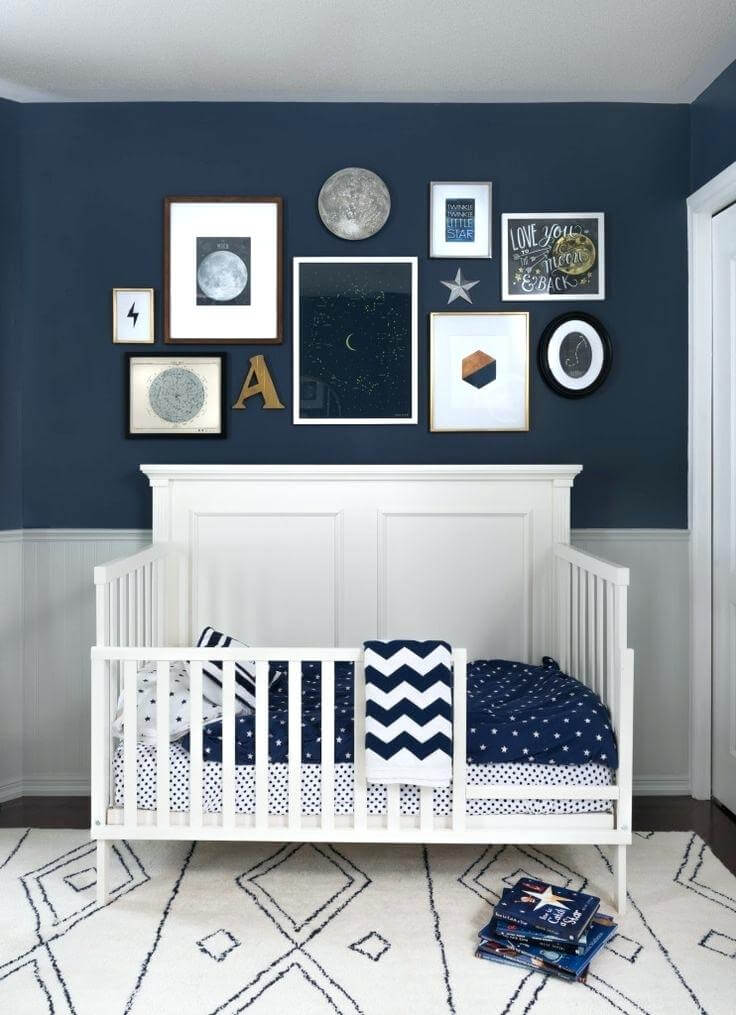 boy nursery ideas blue and grey