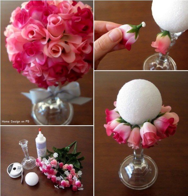 DIY Simple Flower Ball Bouquet