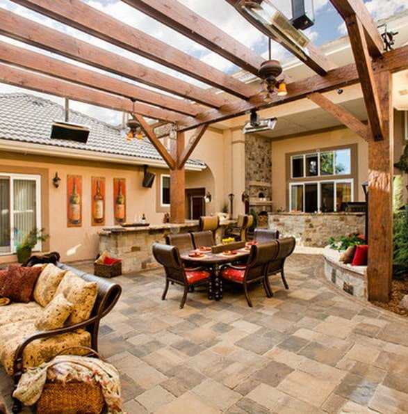 Astonishing outdoor patio ground ideas