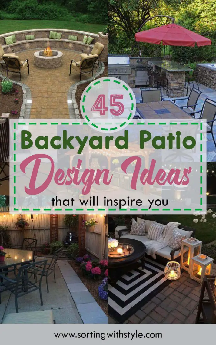 45 Backyard Patio Ideas & Designs that will inspire you