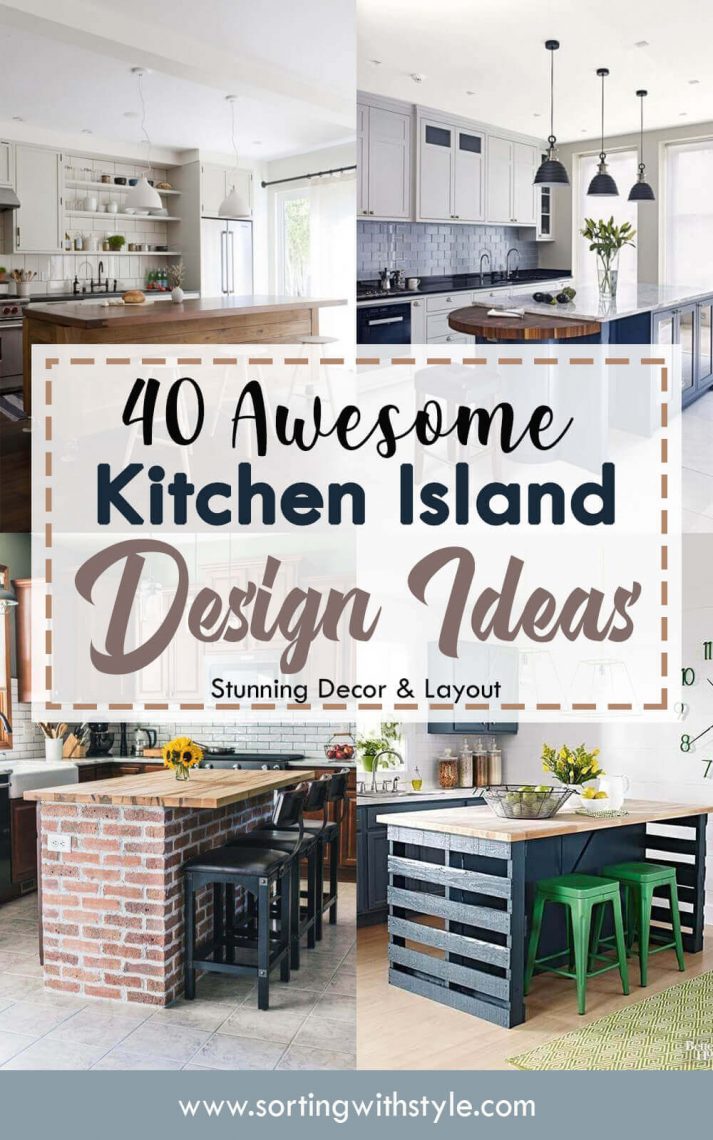 40 Awesome Kitchen Island Design Ideas