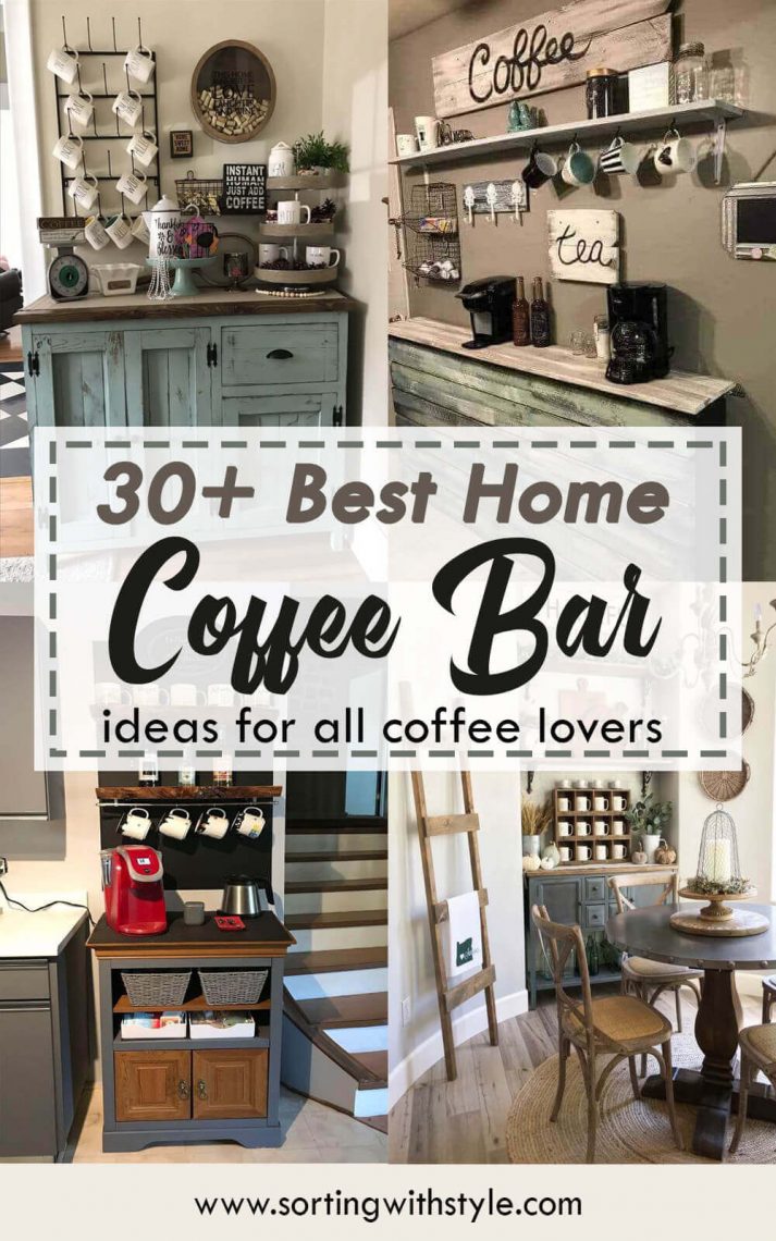 30+ Stylish Home Coffee Bar Ideas (Stunning Pictures Included