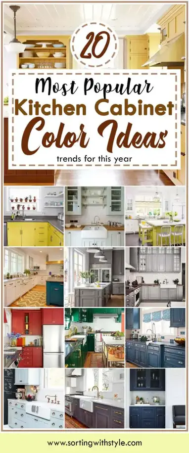 20 Most Popular Kitchen Cabinet Paint Color Ideas