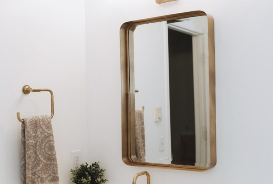 Golden Feature bathroom mirror dreamland