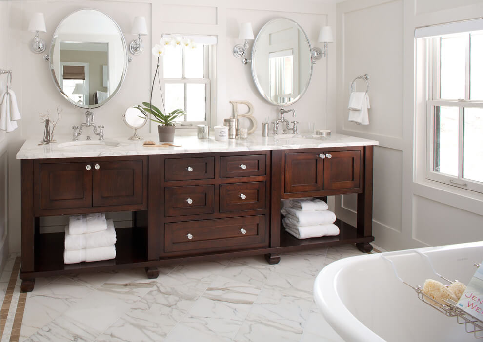 Stunning oval bathroom mirrors