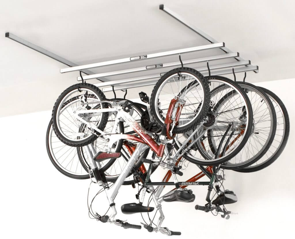 ceiling garage storage bike hangers e28094 the better garages bike