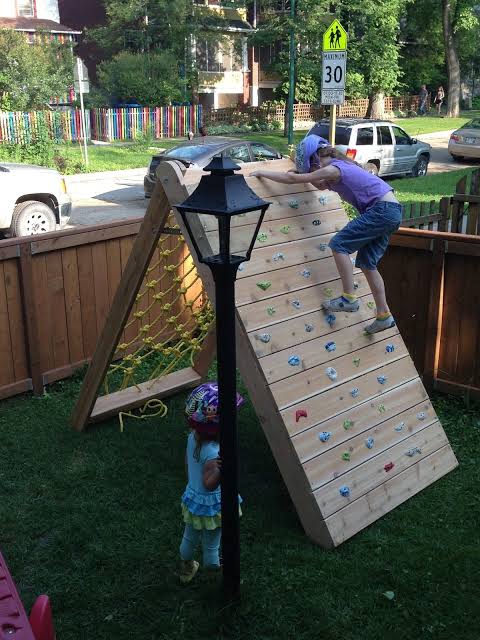 Wall Climbing for Kids - backyard playground ideas for kids