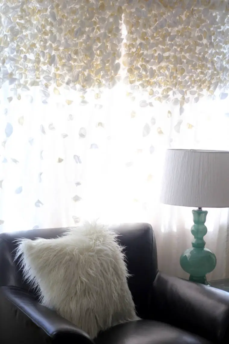 Flutter-style Sheer Livingroom curtain
