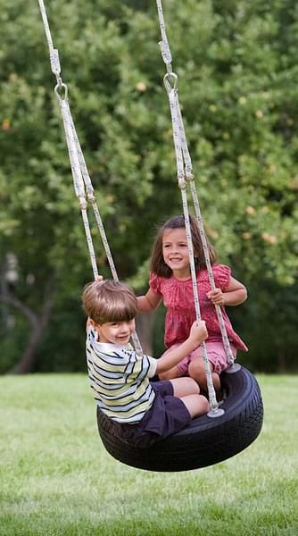 Circle Tire Swing for kids