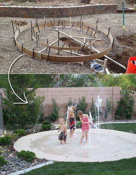 Outdoor splash pad