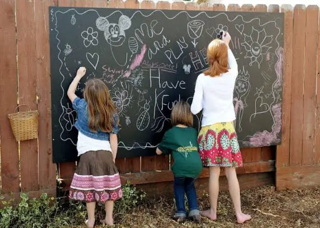 Backyard Chalkboard