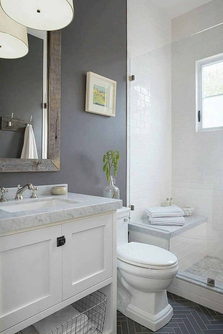 35 Beautiful Gray Bathroom Ideas With Stylish Color Combinations   1 Perfect Bathroom Ideas Gray And White 