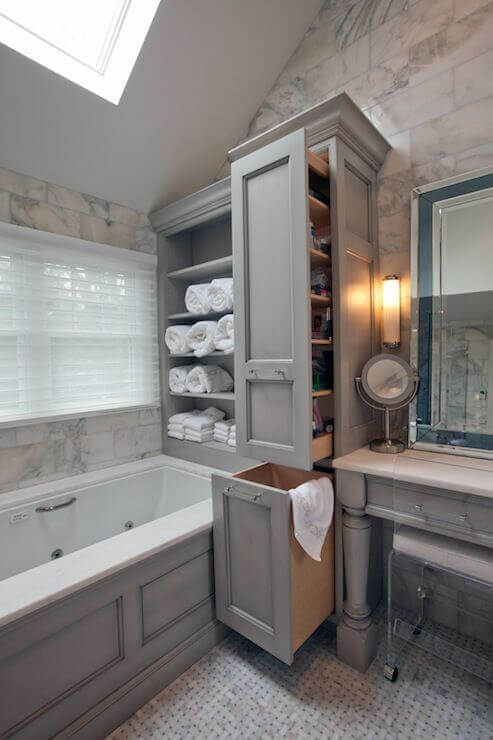 Open Shelving Bathroom