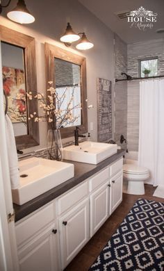 Rustic Accents Gray Bathroom 