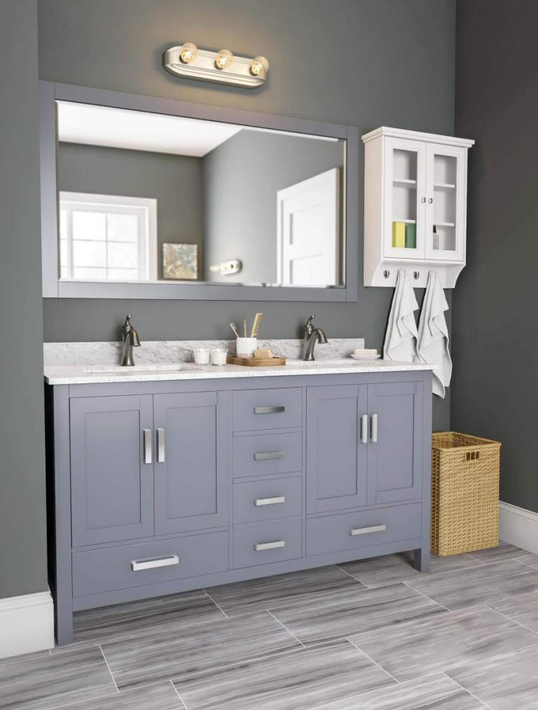 35+ Beautiful Gray Bathroom Ideas with Stylish Color ...