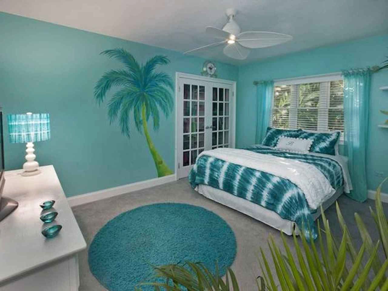 Beach-Themed Turquoise Bedroom