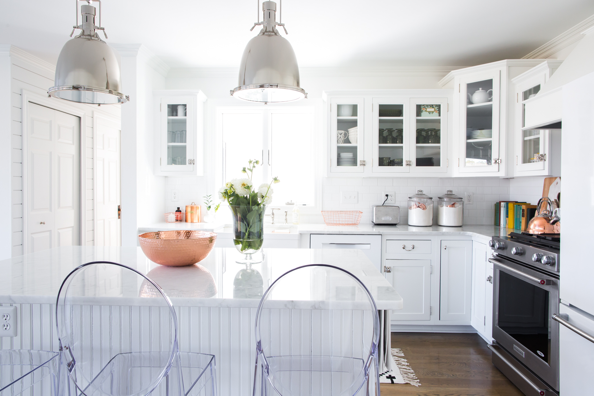 Glass-Front Corner Cabinets