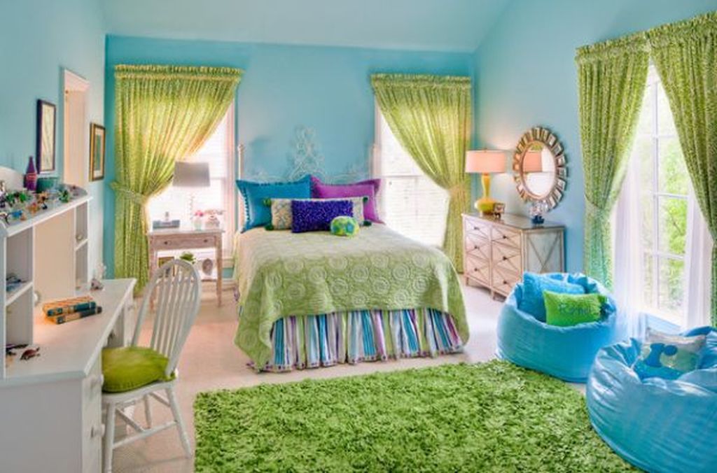 Turquoise And Yellow Bedroom Decor