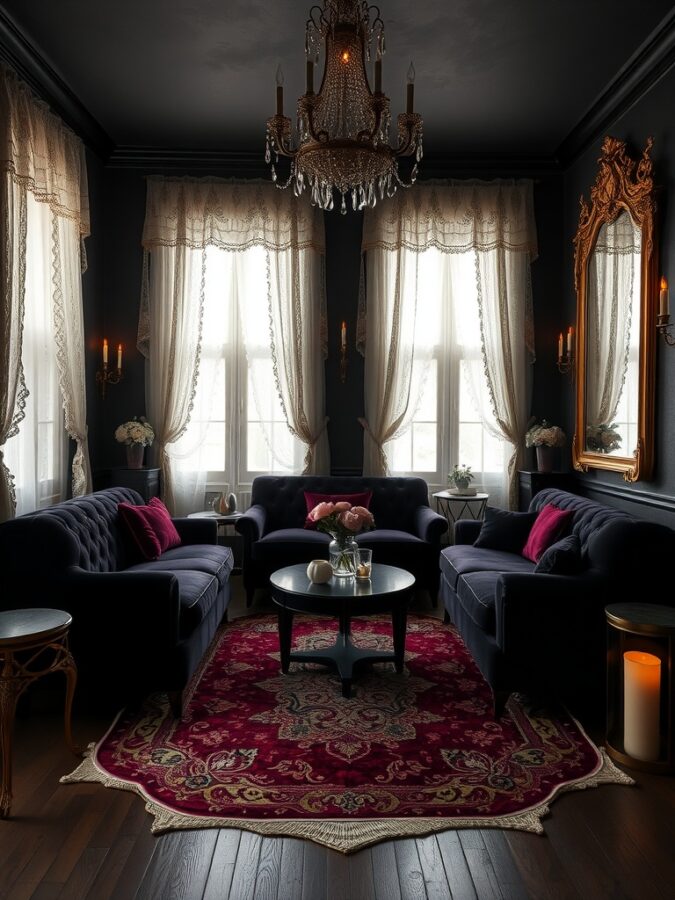 30 Dark Cottagecore Living Room Ideas You’ll Love for a Cozy Aesthetic