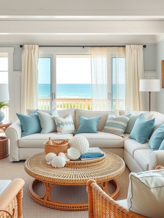 30 Stunning Coastal Living Room Ideas To Bring Beachy Vibes Home