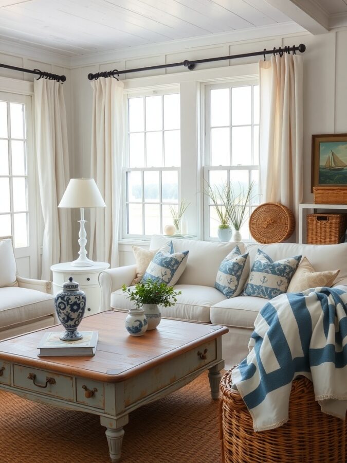 30 Stunning Coastal Living Room Ideas To Bring Beachy Vibes Home