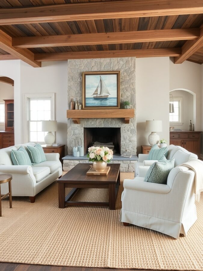 30 Stunning Coastal Living Room Ideas To Bring Beachy Vibes Home